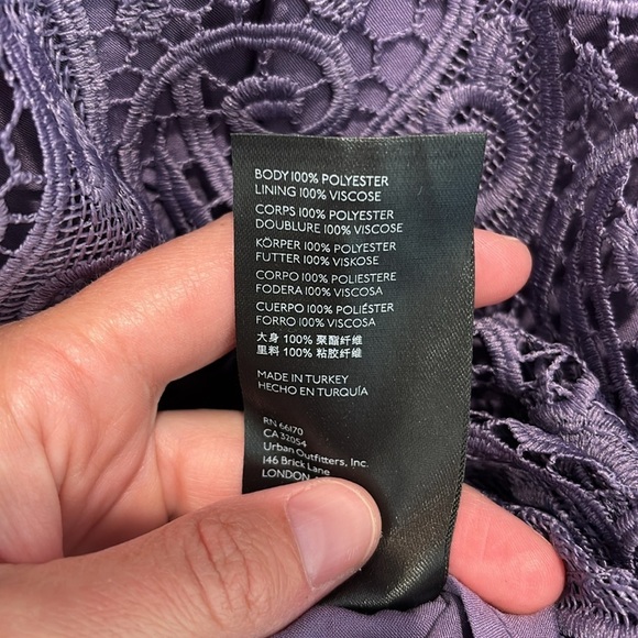 Anthropologie Maeve Embroidered Lace Mini Dress - Picture 8 of 10